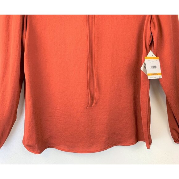 NWT Kasper Tie Neck Blouse - Picture 5 of 9